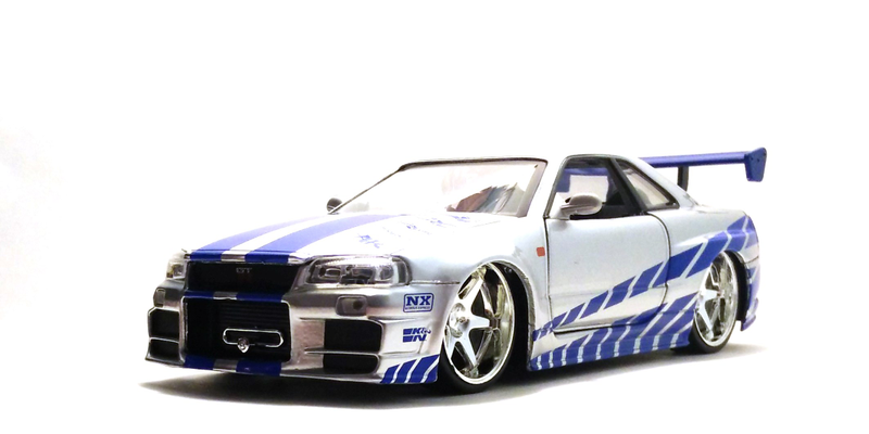 Illustration for article titled F&F Friday: A 1/24 Nissan Skyline GT-R R34 by Jada